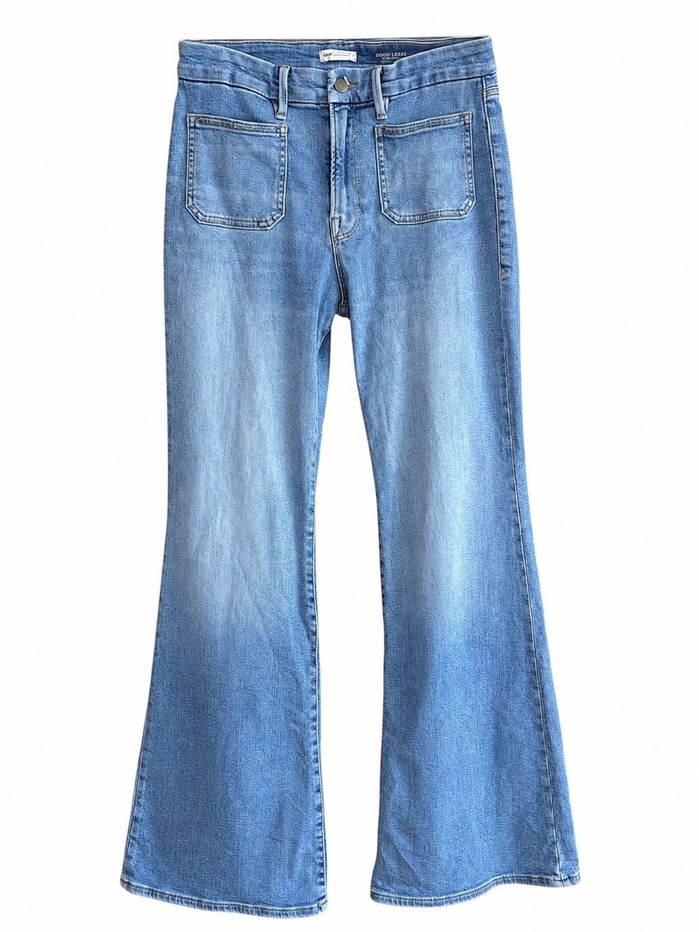 Good American Good Legs Flare Mid Rise Jeans Size 12/31 - Picture 11 of 11